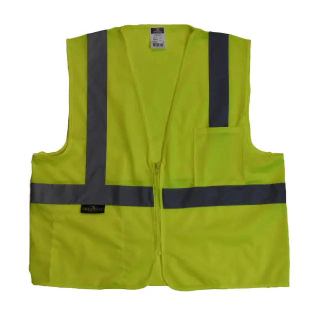 Radians SV2Z Economy Type R Class 2 Solid Safety Vest with Zipper