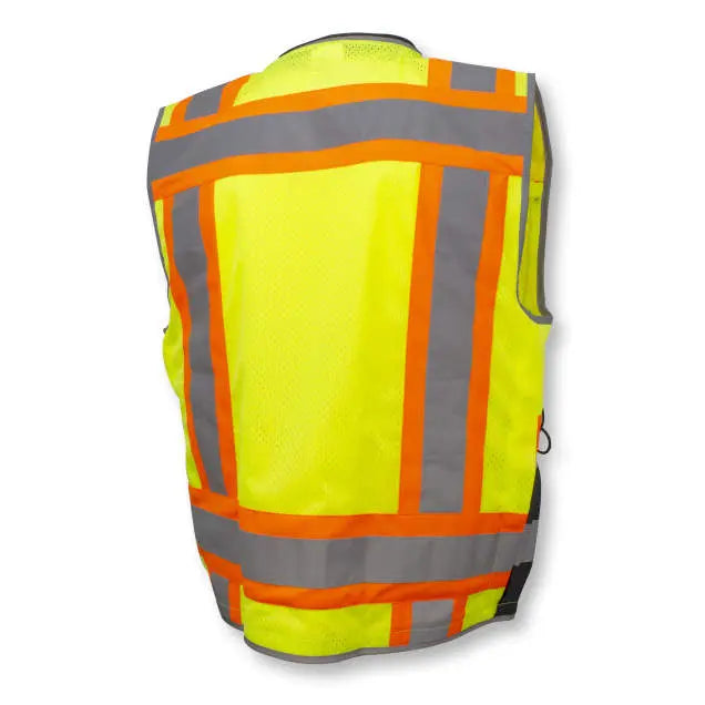 Radians SV55B Class 2 Heavy Woven Color Blocked Two Tone Engineer Vest