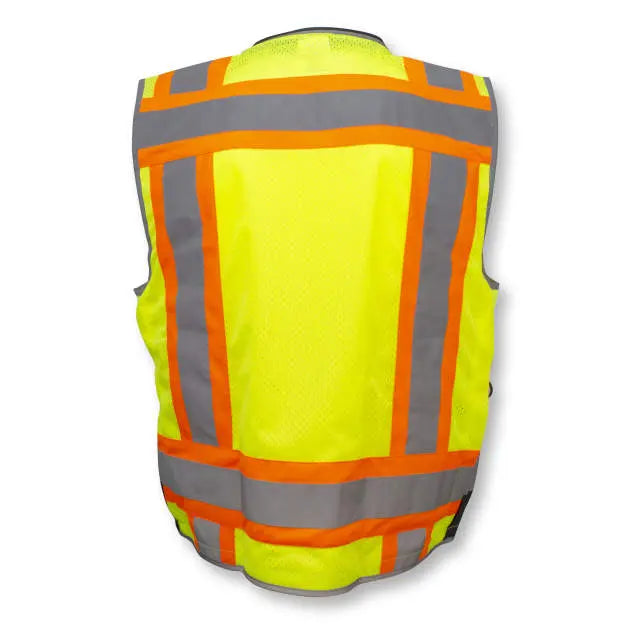 Radians SV55B Class 2 Heavy Woven Color Blocked Two Tone Engineer Vest