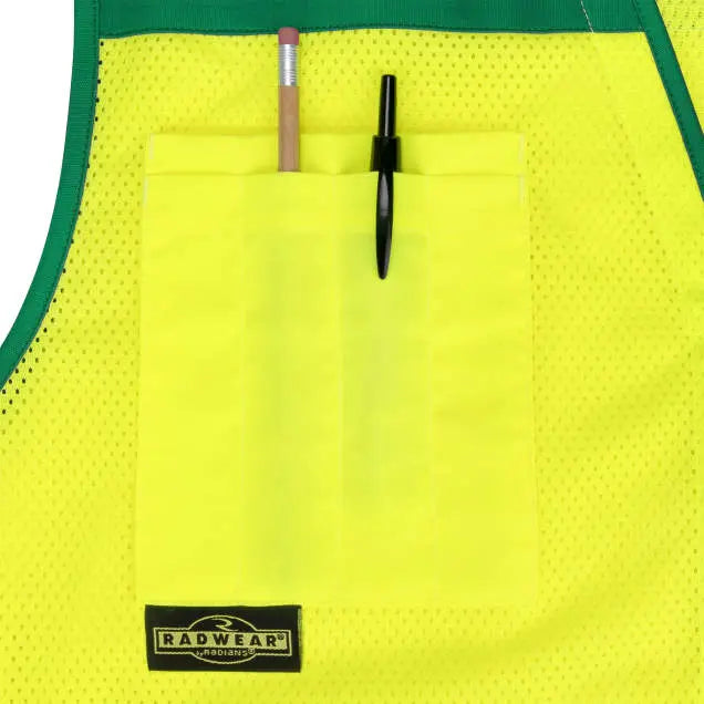 Radians SV58Z Class 2 Heavy Duty Surveyor Vest with Contrast Trim and Underlay