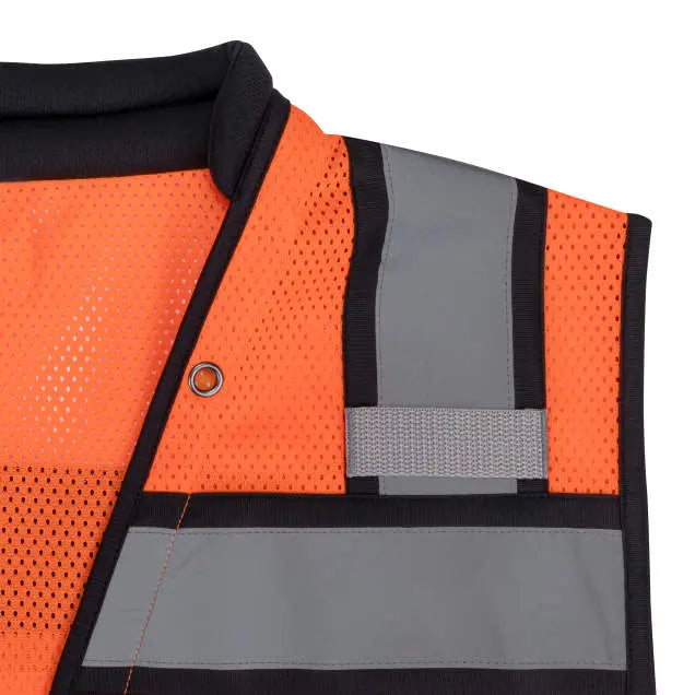 Radians SV58Z Class 2 Heavy Duty Surveyor Vest with Contrast Trim and Underlay
