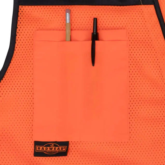 Radians SV58Z Class 2 Heavy Duty Surveyor Vest with Contrast Trim and Underlay