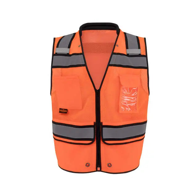 Radians SV58Z Class 2 Heavy Duty Surveyor Vest with Contrast Trim and Underlay