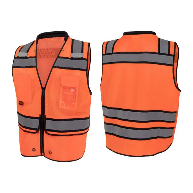 Radians SV58Z Class 2 Heavy Duty Surveyor Vest with Contrast Trim and Underlay