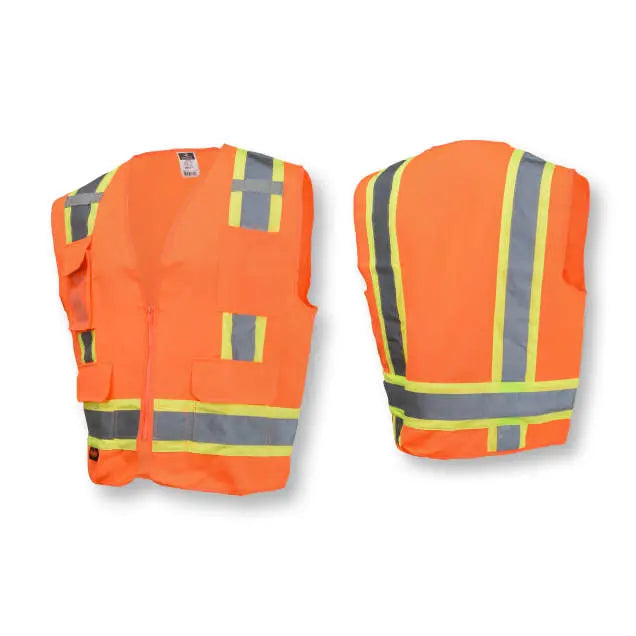 Radians SV62 Type R Class 2 Surveyor Heavy Duty Solid Twill Safety Vest