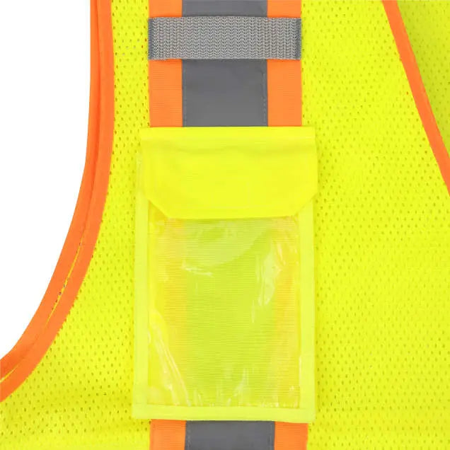 Radians SV69-2 Two Tone Surveyor Type R Class Mesh/Solid Safety Vest with Plan/Tablet Pocket