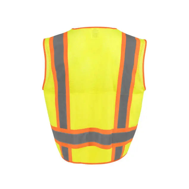 Radians SV69-2 Two Tone Surveyor Type R Class Mesh/Solid Safety Vest with Plan/Tablet Pocket