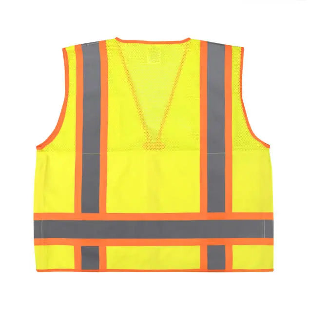 Radians SV69-2 Two Tone Surveyor Type R Class Mesh/Solid Safety Vest with Plan/Tablet Pocket