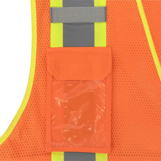 Radians SV69-2 Two Tone Surveyor Type R Class Mesh/Solid Safety Vest with Plan/Tablet Pocket