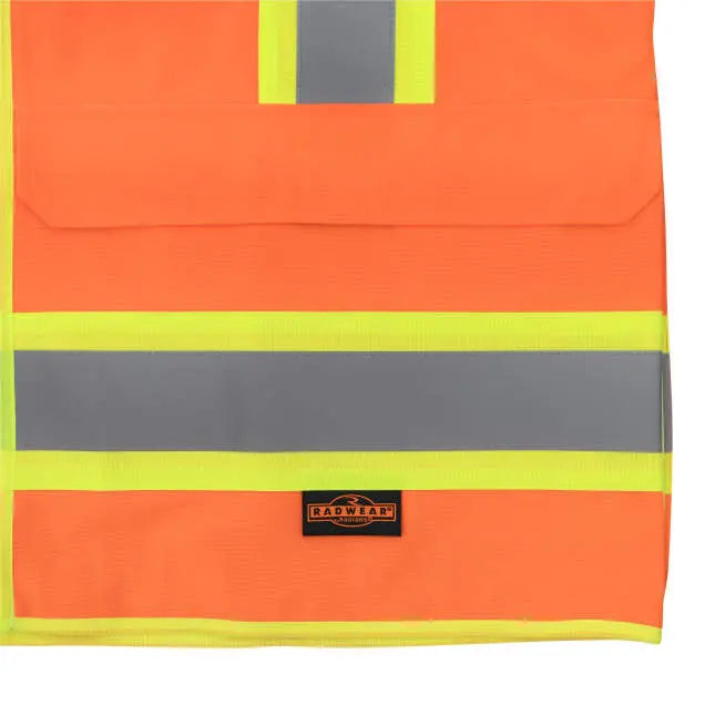 Radians SV69-2 Two Tone Surveyor Type R Class Mesh/Solid Safety Vest with Plan/Tablet Pocket