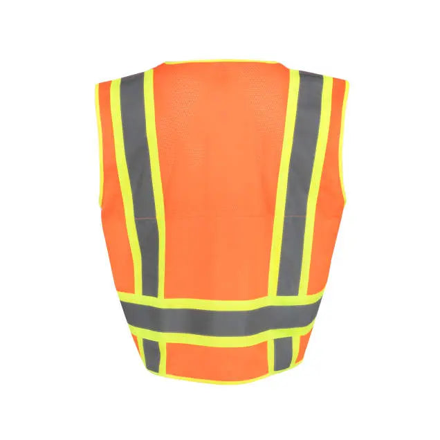 Radians SV69-2 Two Tone Surveyor Type R Class Mesh/Solid Safety Vest with Plan/Tablet Pocket