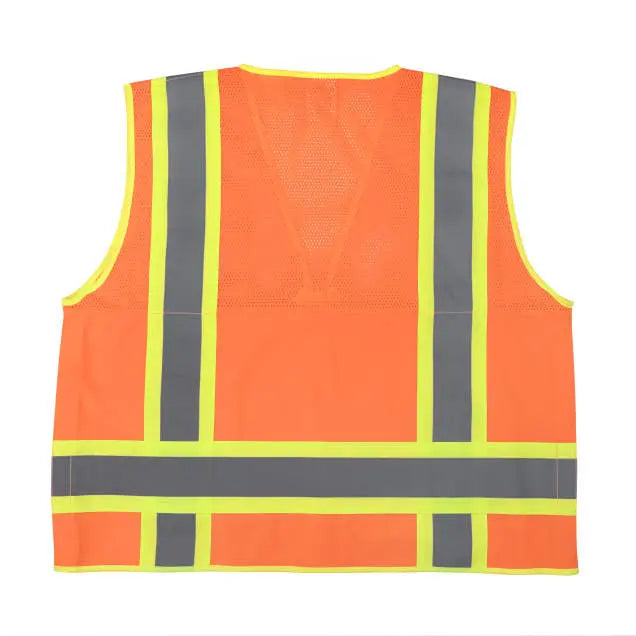 Radians SV69-2 Two Tone Surveyor Type R Class Mesh/Solid Safety Vest with Plan/Tablet Pocket