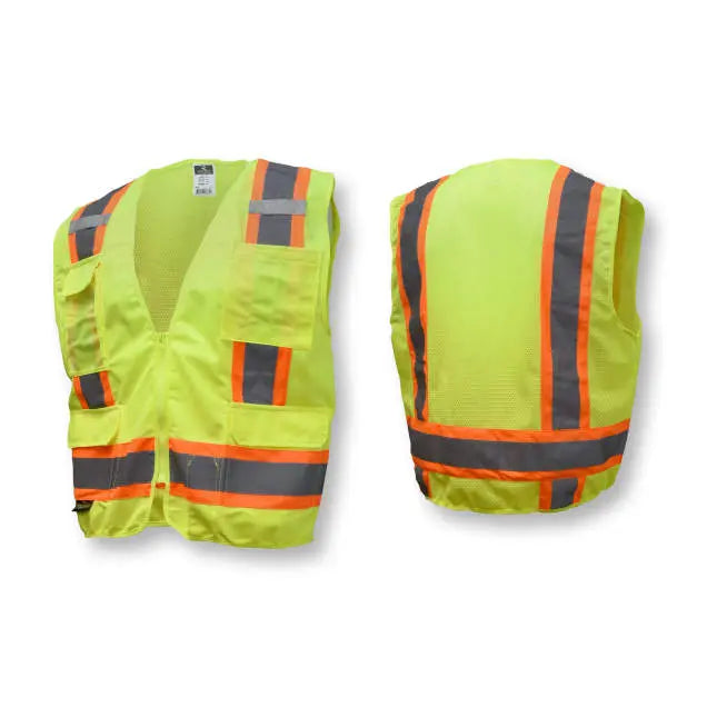 Radians SV6 Two Tone Surveyor Type R Class 2 Solid/Mesh Safety Vest