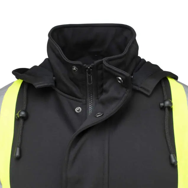 Radians SW01X-1 High Neck Zip Front X-Back Hooded Sweatshirt