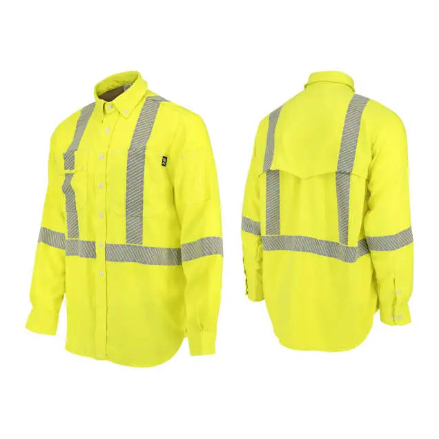 Neese VDH5VSH3 5.7 oz DH Air™ Class 3 Vented Back FR Shirt with Segmented Reflective Tape