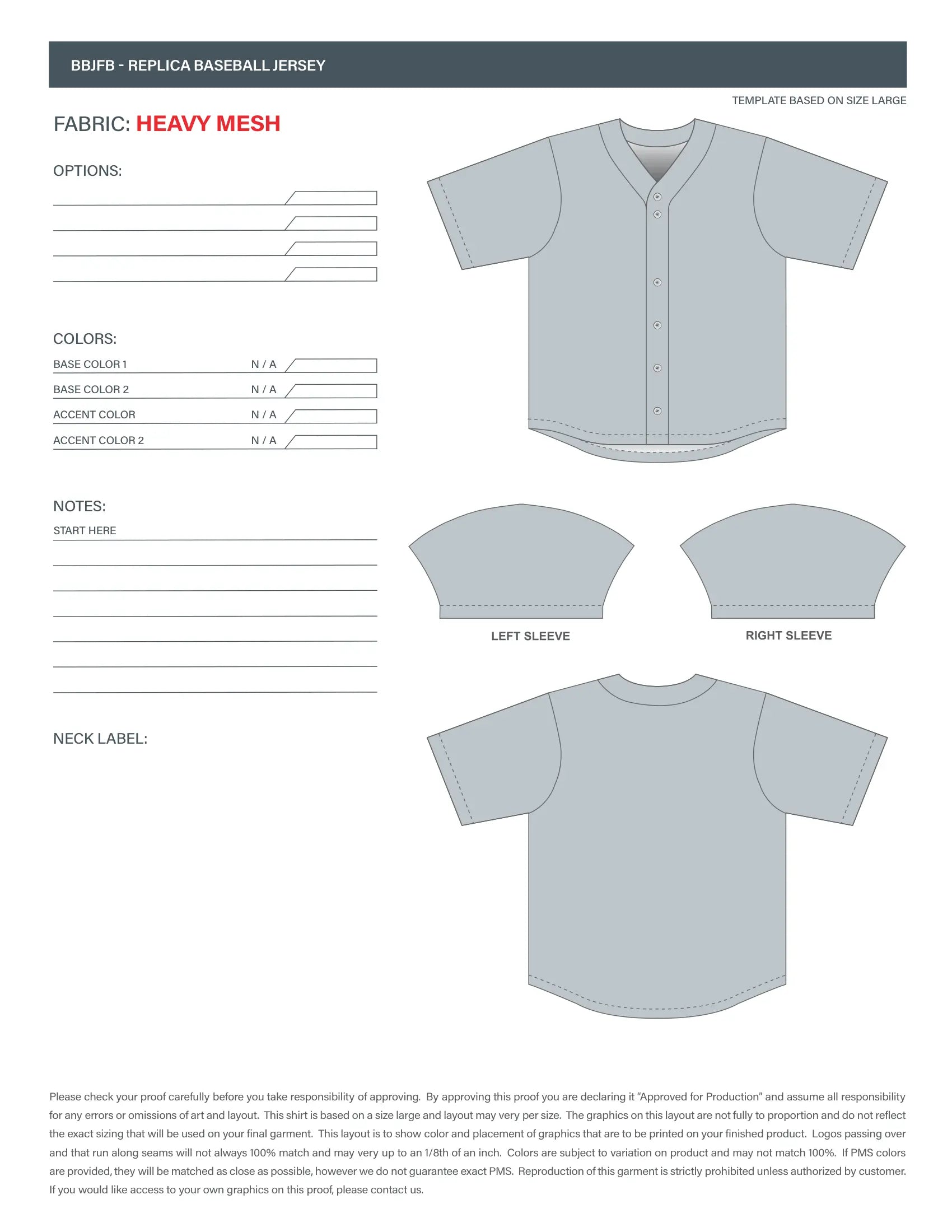 Baseball Jersey #BBFB01
