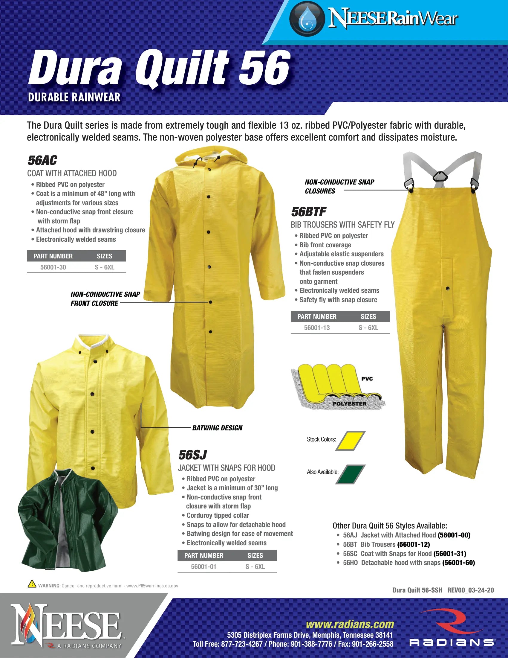 Neese Dura Quilt 56 Series