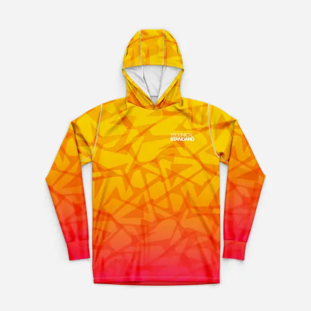 Mens Sublimated Long Sleeve Hooded Fishing Jersey #LSM06