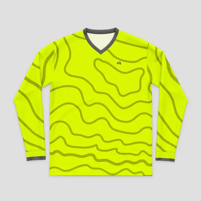 Unisex Sublimated Long Sleeve Vneck Jersey #LSM05