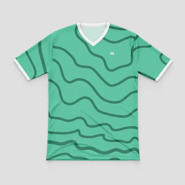 Mens Sublimated Vneck Short Sleeve Jersey #SSM05