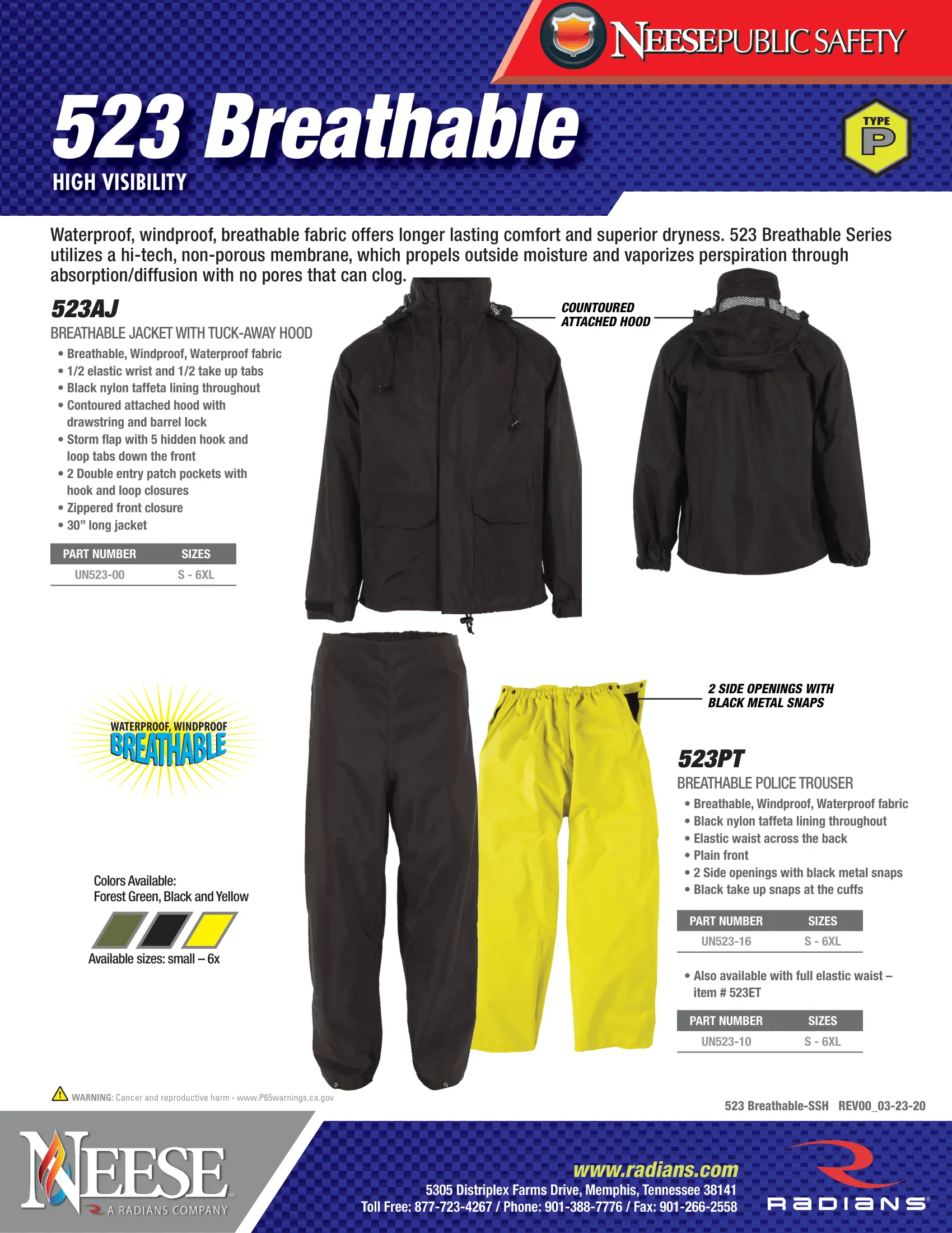 Neese 523 Breathable Series