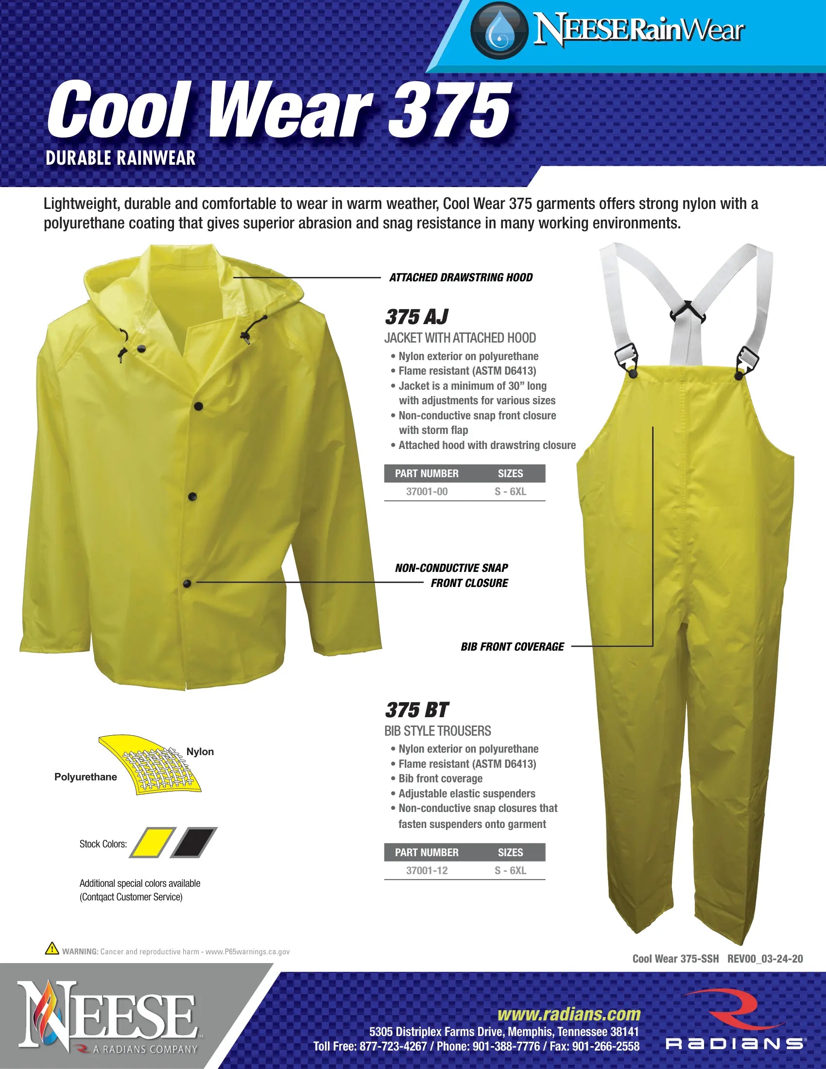 Neese Cool Wear 375 Series