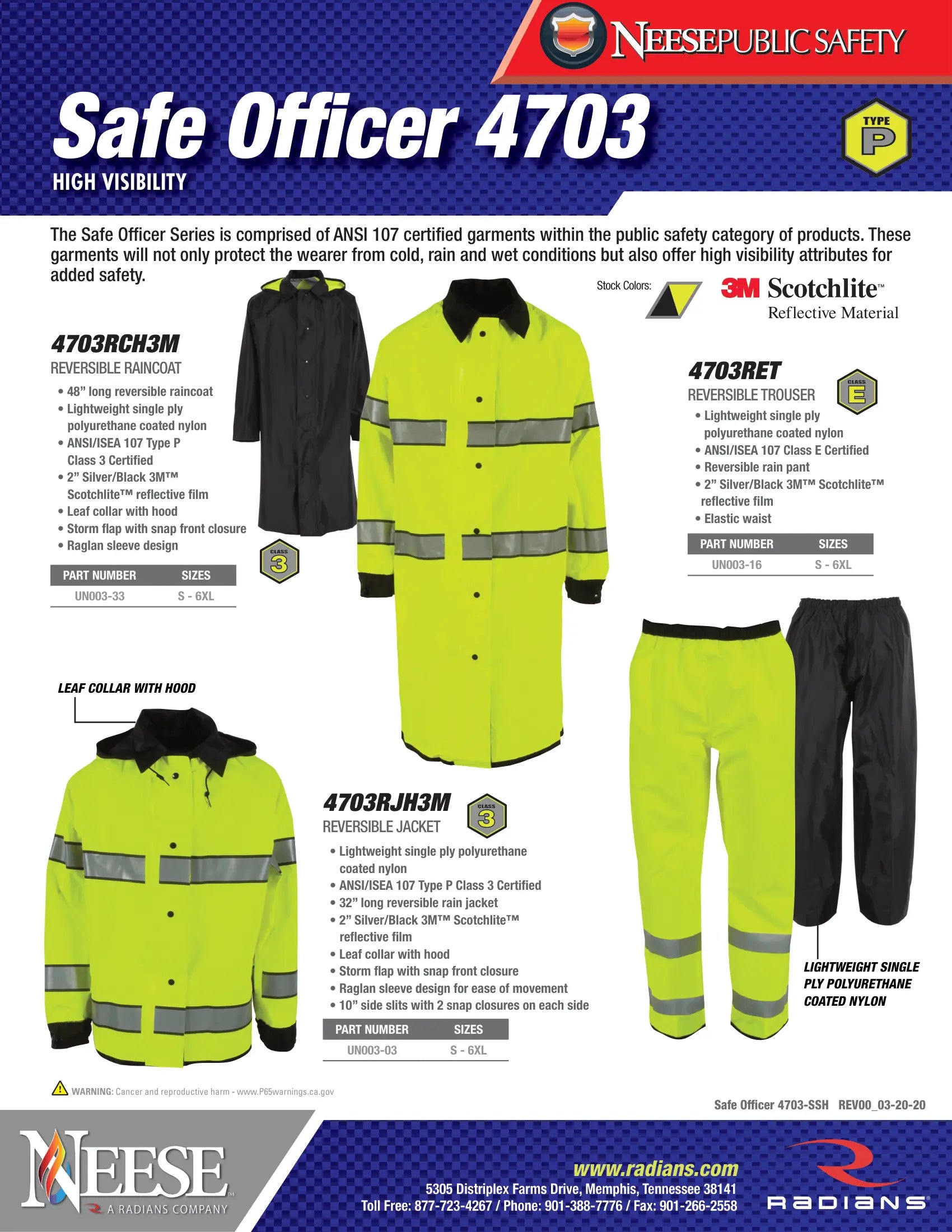 Neese Safe Officer 4703 Series