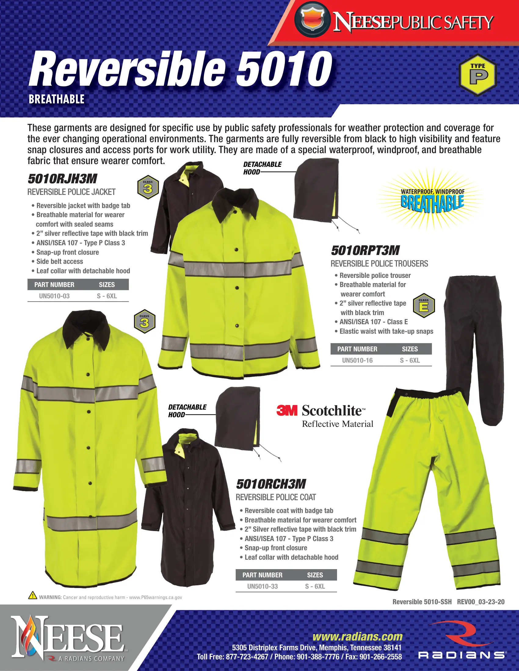 Neese Reversible 5010 Series